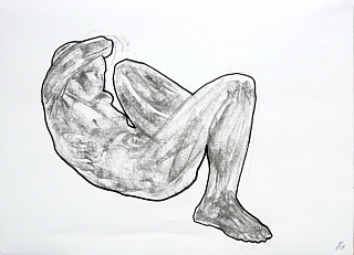 Без названия (тело на спине с согнутыми ногами)