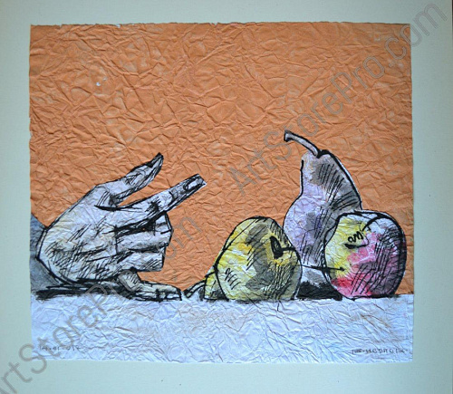 "Натюрморт на оранжевом фоне"