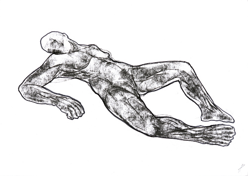 Без названия (Тело на спине с раскинутыми ногами)