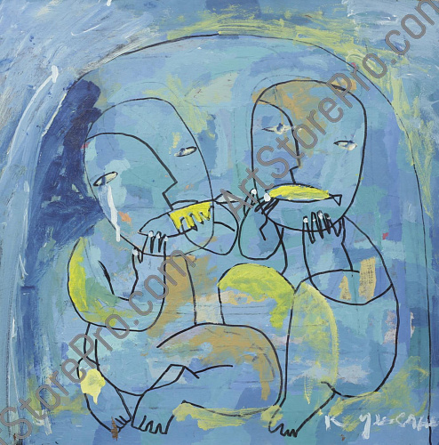 "Двое с рыбой"